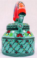 Hand Painted Designer Aluminium Kettle for Tea/Coffee, Home D?cor& Gift Purpose.
