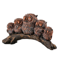 Resin owl Family Set Statue showpiece Figurine for Desk, Hotel Living Room Gift Table Top