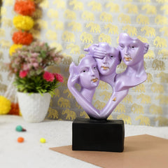 Human Face Decor Showpiece