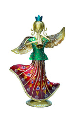 Metal Rajasthani Musicians Item Showpiece .