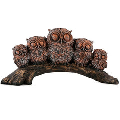 Resin owl Family Set Statue showpiece Figurine for Desk, Hotel Living Room Gift Table Top