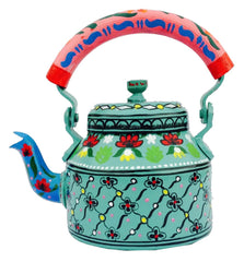 Hand Painted Designer Aluminium Kettle for Tea/Coffee, Home D?cor& Gift Purpose.