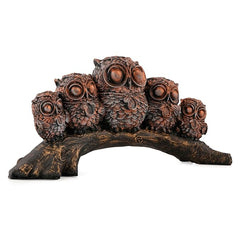 Resin owl Family Set Statue showpiece Figurine for Desk, Hotel Living Room Gift Table Top