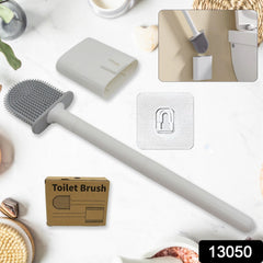 Portable Silicone Toilet Brush ? Wall-Mounted, Anti-Drip Cleaner with Non-Slip Handle