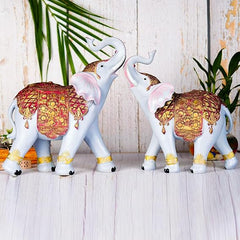 Rajasthani Elephant Decor Statue