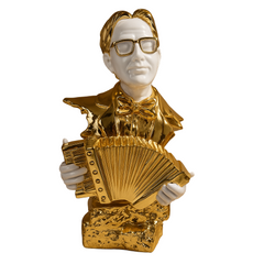 Accordion Musician Bust Showpiece