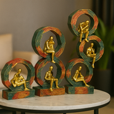 Golden Man in Ring Showpiece