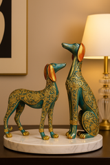 Royal Dog Pair decor Showpiece