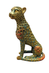 Leopard home decor statue