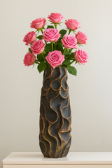 Luxury Black Gold Decor Vase