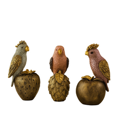 Modern Bird Decor Sculpture Set