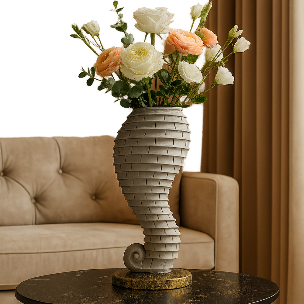 Ganesha Trunk Design Vase Showpiece