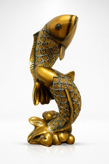 Golden Koi Fish decor Statue