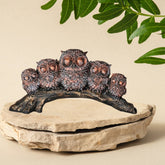Resin owl Family Set Statue showpiece Figurine for Desk, Hotel Living Room Gift Table Top