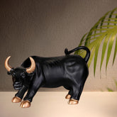 Geometric Stock Market Bull Resin Figurine Perfect Decor for Home and Office Big Size