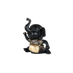Handicrafts Elephant Showpiece with Instrument for Home Decorations