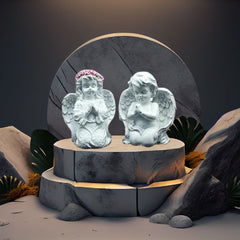 Handmade Romantic Couple Showpiece Resin Figurine for Home & Living Room Decor Anniversary, Wedding & Diwali Gift