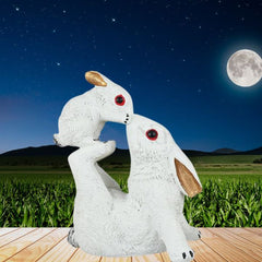 Mother Baby Love Playing Decorative Rabbit Showpiece Figurine for Home Decor | Decorative Idols for Living Room, Bedroom, Office Desk, Cabinets