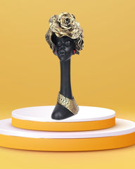 African Flower Lady Showpiece for Home Decor