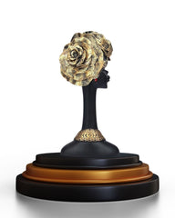 African Flower Lady Showpiece for Home Decor