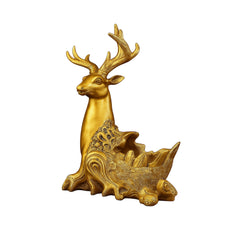 Deer Wine Bottle Holder Showpiece