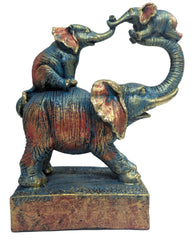 Stacked Elephant Statue Decor