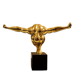 Saluting Man decor Statue