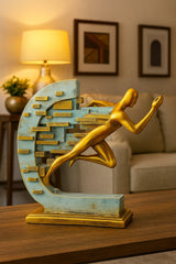Abstract Running Man Sculpture