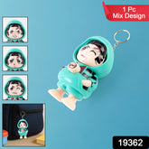 Cartoon Character Design Cute Action Figure Keychain (Mix Design 1 Pc)