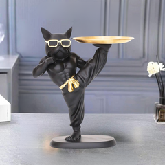 Dog Tray Holder Statue
