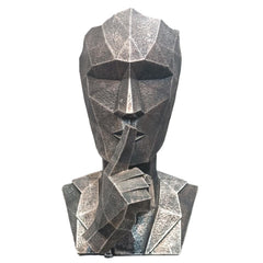 Modern Abstract Face Decor Statue Set