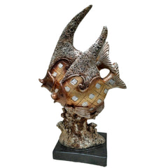 Twin Golden Fish decor showpiece