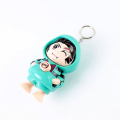 Cartoon Character Design Cute Action Figure Keychain (Mix Design 1 Pc)