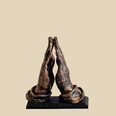 Polyresin Namaste Hand Decor Showpiece