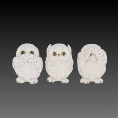 Three Wise Owls decor showpiece