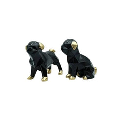 Black Dog Pair Decor Showpiece