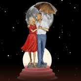 Standing Couple with Chhatari Polyresin Showpiece