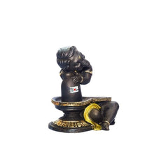 Lord Ganesha with Shivling Idol Decor Statue