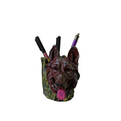 German Shephard Dog Pen Stand Decor Showpiece