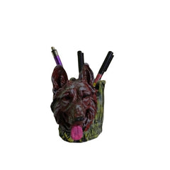 German Shephard Dog Pen Stand Decor Showpiece
