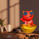 Modern Cat Statue for Home Decor Storage Box Resin Key Holder Desk Organizer Home Decor