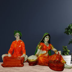 Rajasthani Men and Women Decor Showpiece