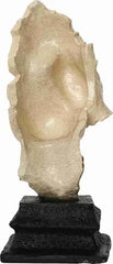 White Finish Man Hand on Face Showpiece