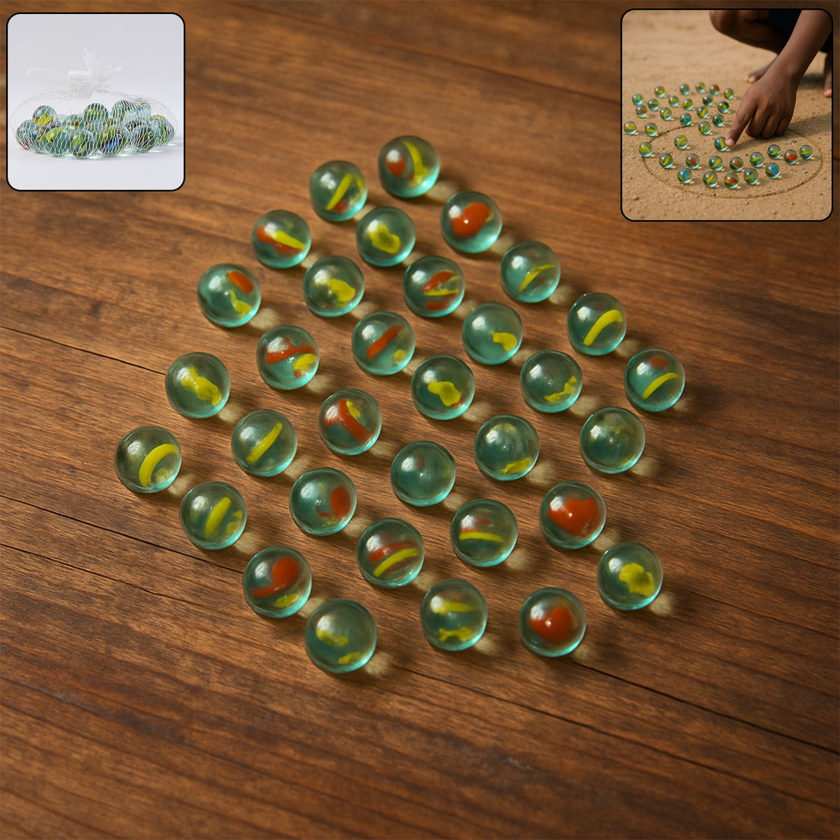Vintage Style Glass Marbles