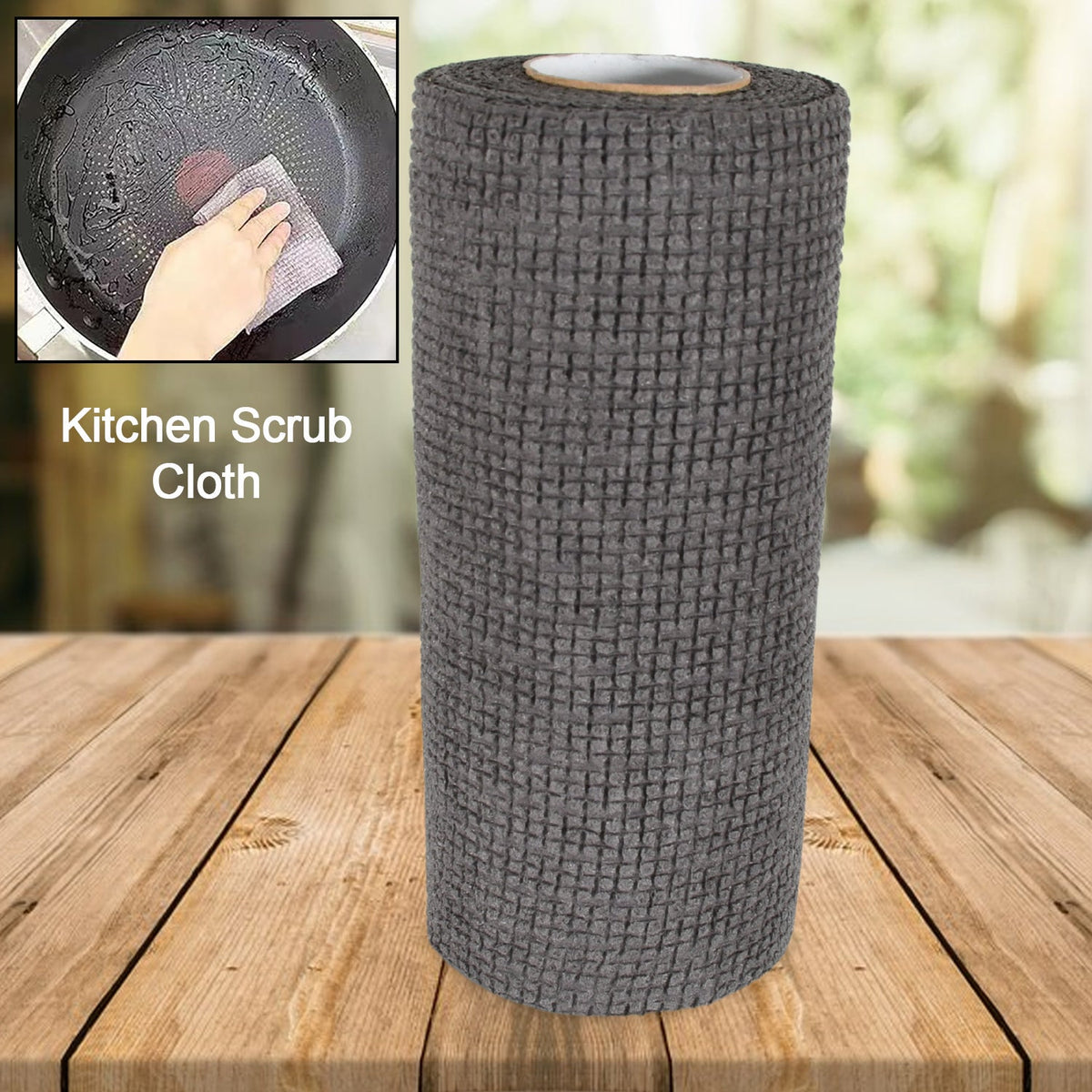 Durable Microfiber Kitchen Scrub Cloth ? Wear-Resistant & Multipurpose Cleaning Cloth (20×22cm, 1 Pc)