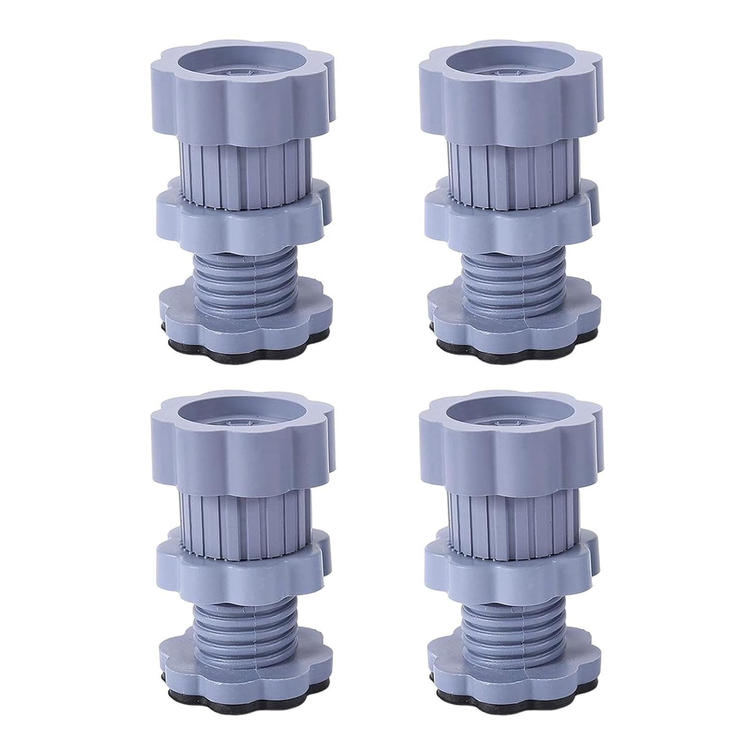 Adjustable Anti-Vibration Washing Machine Support Stand – Non-Slip PVC Lifting Stand (4 Pc Set)