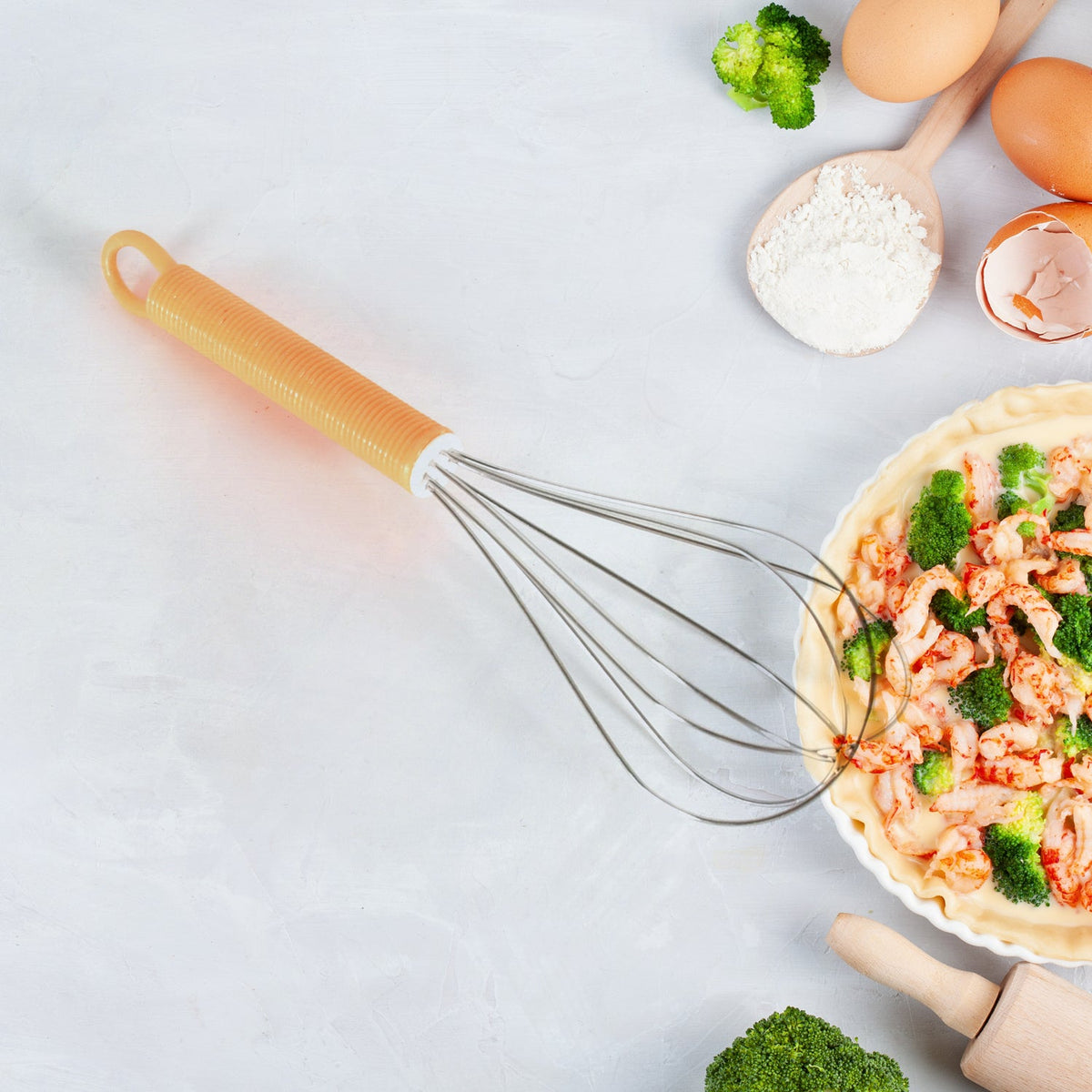 Stainless Steel Manual Whisk ? Cream, Flour & Egg Mixer (16 Cm)