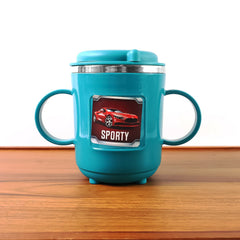 Kids Sporty Sipper Mug with Straw and Dual Handles Approx 300ml (1 Pc)