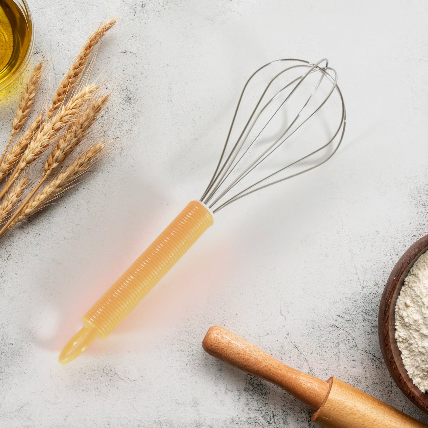 Stainless Steel Manual Whisk ? Cream, Flour & Egg Mixer (16 Cm)