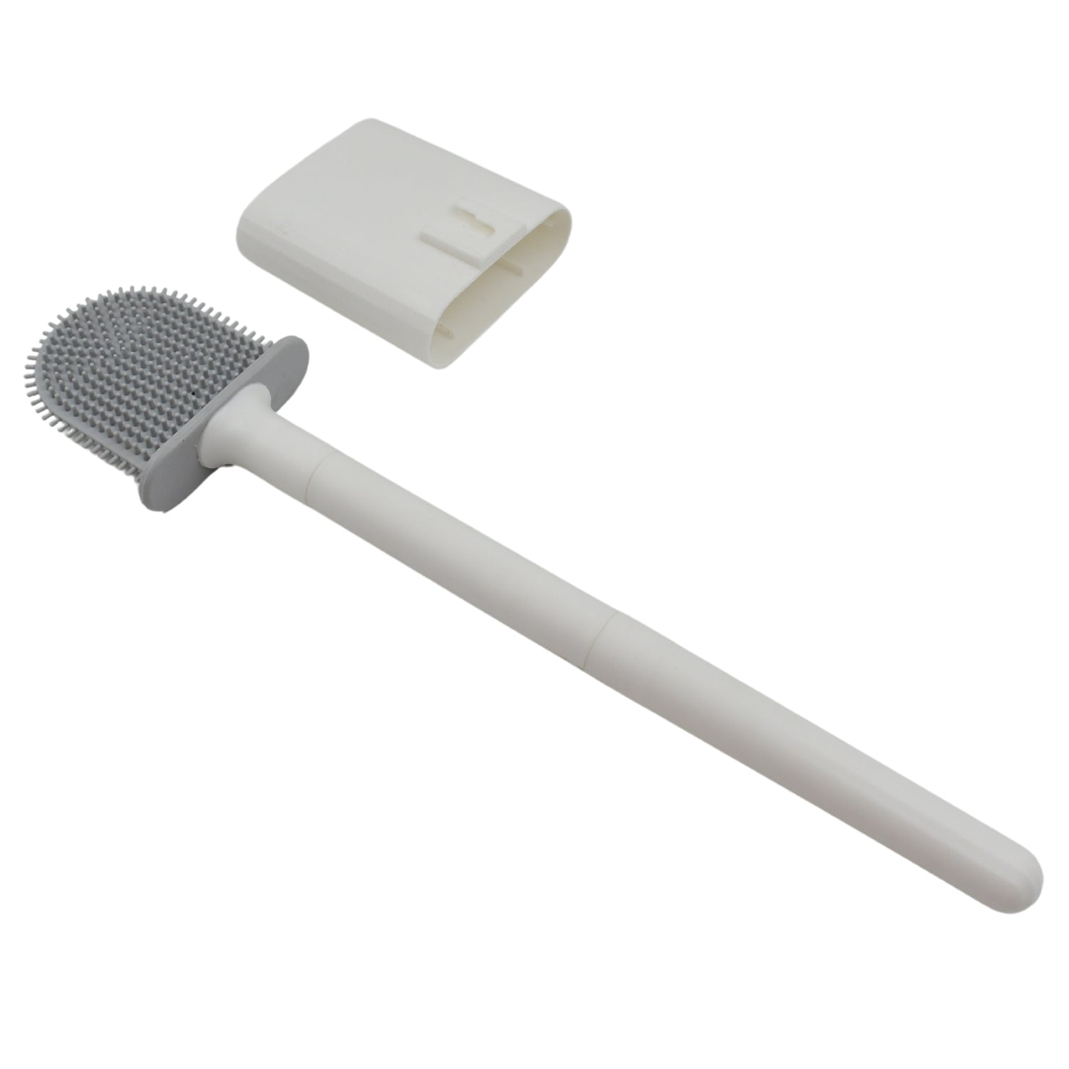 Portable Silicone Toilet Brush ? Wall-Mounted, Anti-Drip Cleaner with Non-Slip Handle